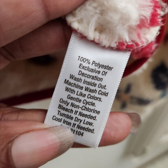 Ocean and Coast Multi-Colored Snap Up Fleece Fuzzy Long Sleeve Jacket size M New - Picture 5 of 7